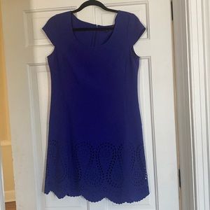 Light purple Ann Taylor Dress with die cut hem